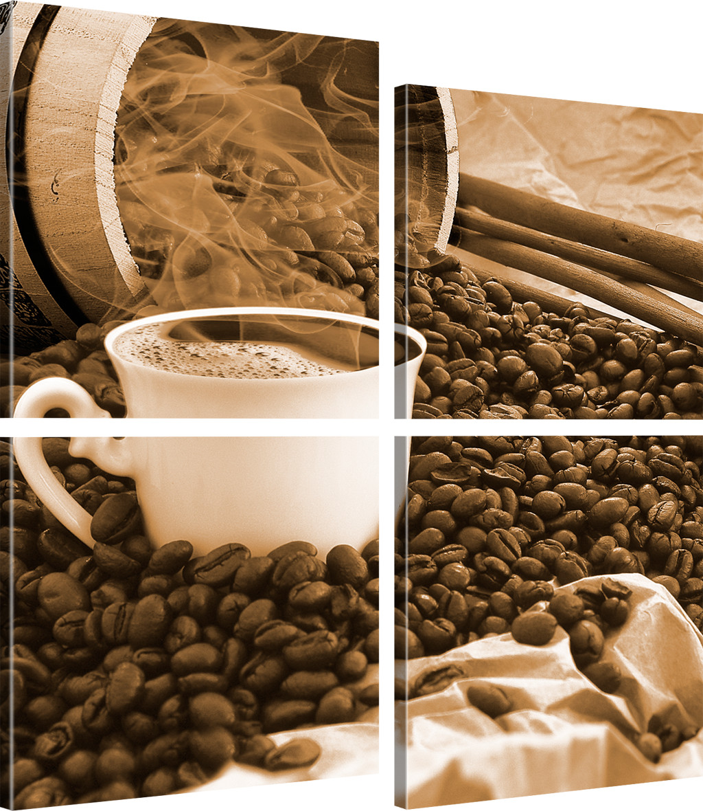 Bilder Kaffee Wandbild Küche Restaurant Deko Kunstdruck Fass Coffee Bild auf Lei - Bild 12 von 25