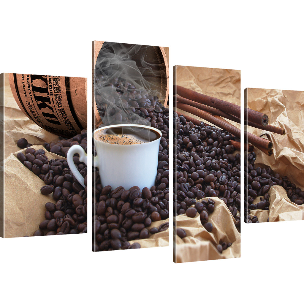 Bilder Kaffee Wandbild Küche Restaurant Deko Kunstdruck Fass Coffee Bild auf Lei - Bild 14 von 25