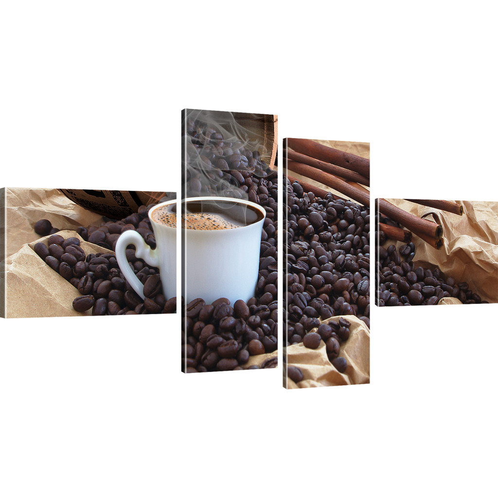 Bilder Kaffee Wandbild Küche Restaurant Deko Kunstdruck Fass Coffee Bild auf Lei - Bild 17 von 25